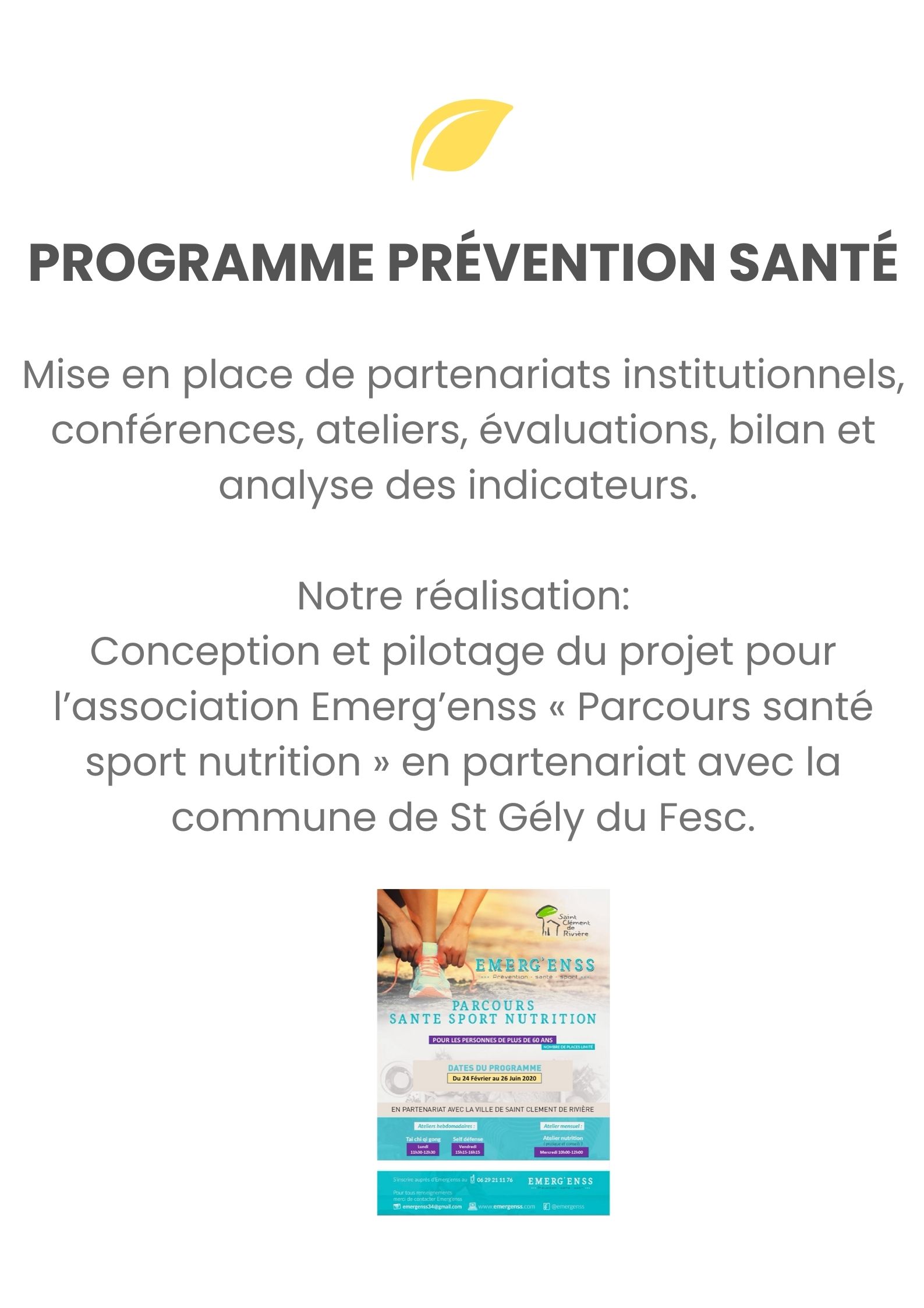 Programme prévention santé 1